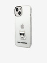Karl Lagerfeld Karl Lagerfeld Choupette Logo Rückseite Hülle für iPhone 14 Plus Transparent