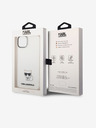 Karl Lagerfeld Karl Lagerfeld Choupette Logo Rückseite Hülle für iPhone 14 Plus Transparent