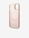 Karl Lagerfeld Karl Lagerfeld and Choupette Liquid Silicone Rückseite Hülle für iPhone 14 Plus Pink