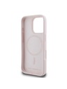 Karl Lagerfeld Karl Lagerfeld Liquid Silicone Double Heads MagSafe Rückseite Hülle für iPhone 16 Pro Max Pink