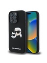Karl Lagerfeld Karl Lagerfeld Liquid Silicone Double Heads MagSafe Rückseite Hülle für iPhone 16 Pro Max Black