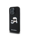 Karl Lagerfeld Karl Lagerfeld Liquid Silicone Double Heads MagSafe Rückseite Hülle für iPhone 16 Pro Max Black