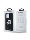 Karl Lagerfeld Karl Lagerfeld Liquid Silicone Double Heads MagSafe Rückseite Hülle für iPhone 16 Pro Max Black