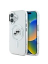 Karl Lagerfeld Karl Lagerfeld IML K&CH Heads Metallrahmen MagSafe Rückseite Hülle für iPhone 16 Transparent