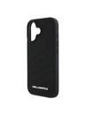 Karl Lagerfeld Karl Lagerfeld PU Gestepptes Muster Rückseite Hülle für iPhone 16 Black