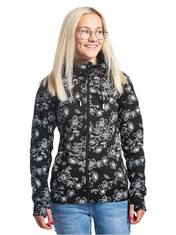 Meatfly Meatfly Damen technisches Sweatshirt Alisha Blossom Black | Schwarz | Größe