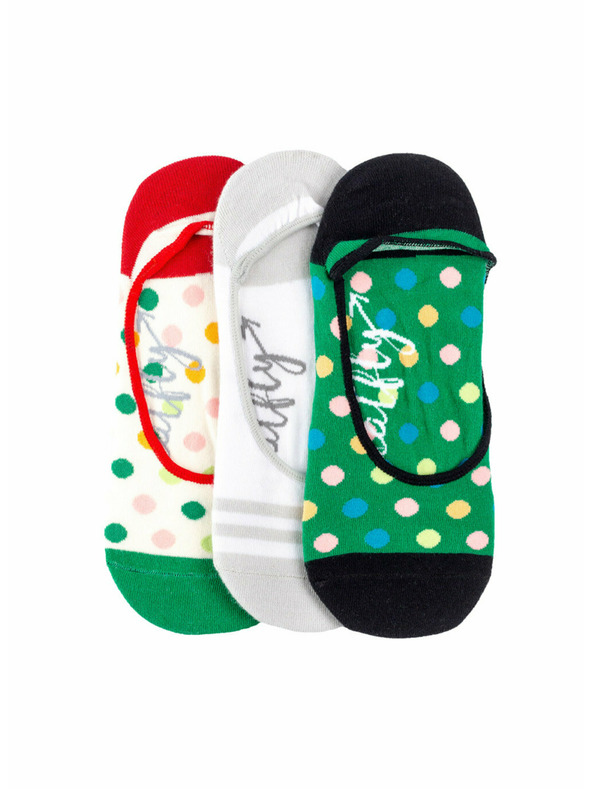 Meatfly Meatfly Socken Low Socks - Triple Pack K/ Green | Mehrfarbig | Größe