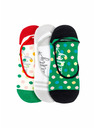 Meatfly Meatfly Socken Low Socks - Triple Pack K/ Green | Mehrfarbig | Größe
