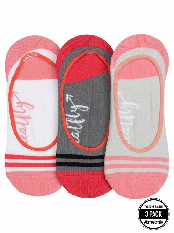 Meatfly Meatfly Socken Low Socks Triple Pack Grau | Grau | Größe