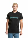 Meatfly Meatfly Herren-T-Shirt Striped Logo Black | Schwarz | Größe S | 100% Baumwolle