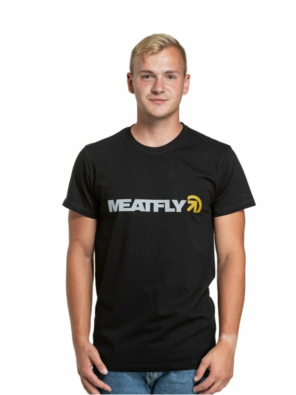 Meatfly Meatfly Herren T-Shirt Logex Grey/Black | Grau | Größe S | 100% Baumwolle