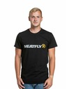 Meatfly Meatfly Herren T-Shirt Logex Grey/Black | Grau | Größe S | 100% Baumwolle
