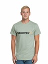 Meatfly Meatfly Herren T-Shirt Logex Mossy Green | Grün | Größe S | 100% Baumwolle