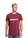 Meatfly Meatfly Herren Shirt Logex Dunkelwein | Rot | Größe S | 100% Baumwolle