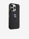 Karl Lagerfeld IML Ikonik MagSafe Rückseite Hülle für iPhone 15 Pro Schwarz Karl Lagerfeld