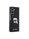 Karl Lagerfeld Karl Lagerfeld PU Saffiano Monogramm Karl Head Rückseite Hülle für Samsung Galaxy Z Fold 6 Schwarz