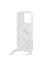 Karl Lagerfeld Karl Lagerfeld IML Monogramm Umhänge K&CH Köpfe MagSafe Rückseite Hülle für iPhone 15 Pro Transparent