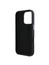 Karl Lagerfeld Karl Lagerfeld Genarbtes PU Hotel RSG Rückseite Hülle für iPhone 16 Pro Black