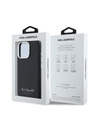 Karl Lagerfeld Karl Lagerfeld Genarbtes PU Hotel RSG Rückseite Hülle für iPhone 16 Pro Black