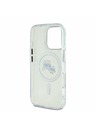 Karl Lagerfeld Karl Lagerfeld IML K&CH Köpfe Metallrahmen MagSafe Rückseite Hülle für iPhone 16 Pro Transparent