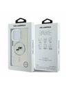 Karl Lagerfeld Karl Lagerfeld IML K&CH Köpfe Metallrahmen MagSafe Rückseite Hülle für iPhone 16 Pro Transparent