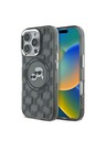 Karl Lagerfeld Karl Lagerfeld IML Monogramm K&CH Köpfe MagSafe Rückseite Hülle für iPhone 16 Pro Max Black