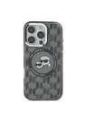 Karl Lagerfeld Karl Lagerfeld IML Monogramm K&CH Köpfe MagSafe Rückseite Hülle für iPhone 16 Pro Max Black