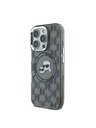 Karl Lagerfeld Karl Lagerfeld IML Monogramm K&CH Köpfe MagSafe Rückseite Hülle für iPhone 16 Pro Max Black