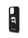 Karl Lagerfeld Karl Lagerfeld Flüssigsilikon Karl Kopf MagSafe Rückseite Hülle für iPhone 16 Pro Max Black