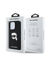 Karl Lagerfeld Karl Lagerfeld Flüssigsilikon Karl Kopf MagSafe Rückseite Hülle für iPhone 16 Pro Max Black
