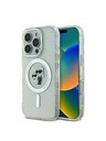 Karl Lagerfeld Karl Lagerfeld IML Glitzer Karl and Choupette MagSafe Rückseite Hülle für iPhone 16 Pro Max Transparent