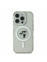 Karl Lagerfeld Karl Lagerfeld IML Glitzer Karl and Choupette MagSafe Rückseite Hülle für iPhone 16 Pro Max Transparent