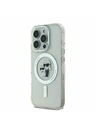 Karl Lagerfeld Karl Lagerfeld IML Glitzer Karl and Choupette MagSafe Rückseite Hülle für iPhone 16 Pro Max Transparent