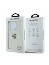Karl Lagerfeld Karl Lagerfeld IML Glitzer Karl and Choupette MagSafe Rückseite Hülle für iPhone 16 Pro Max Transparent