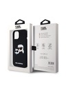 Karl Lagerfeld Liquid Silicone Double Heads Magsafe Rückseite Hülle für iPhone 15 Schwarz Karl Lagerfeld