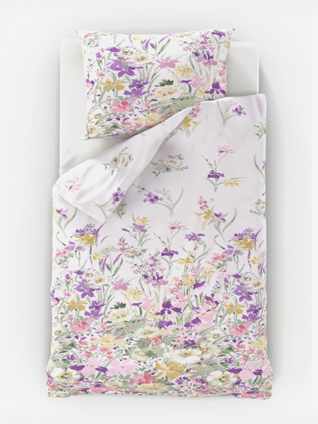 Kvalitex Baumwollbettwäsche PROVENCE COLLECTION 140x200, 70x90cm ISABEL lila