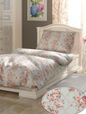 Kvalitex Baumwollbettwäsche Provence Collection 140x200, 70x90cm Rosalie grün Qualitex