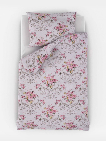 Kvalitex Französische Baumwollbettwäsche PROVENCE COLLECTION 240x200, 70x90cm CLER rosa