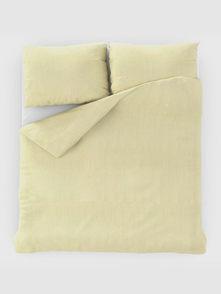 Kvalitex Französische Krepp-Bettwäsche 200x200, 70x90cm off-white Kvalitex