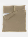 Kvalitex Französische Satin-Bettwäsche LUXURY COLLECTION 1+2, 240x200, 70x90cm beige