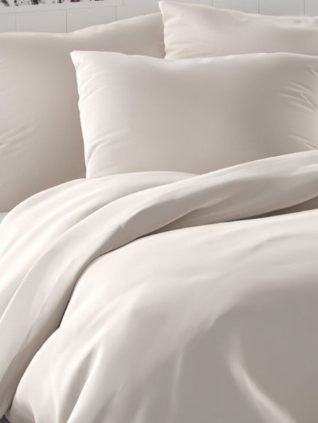 Kvalitex LUXURY COLLECTION Französisches Satin Bettlaken 1+2, 220x200, 70x90cm weiß