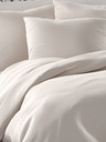 Kvalitex LUXURY COLLECTION Französisches Satin Bettlaken 1+2, 220x200, 70x90cm weiß
