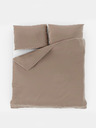 Kvalitex Satin-Bettwäsche mit Streifen 140x200, 70x90cm beige Kvalitex