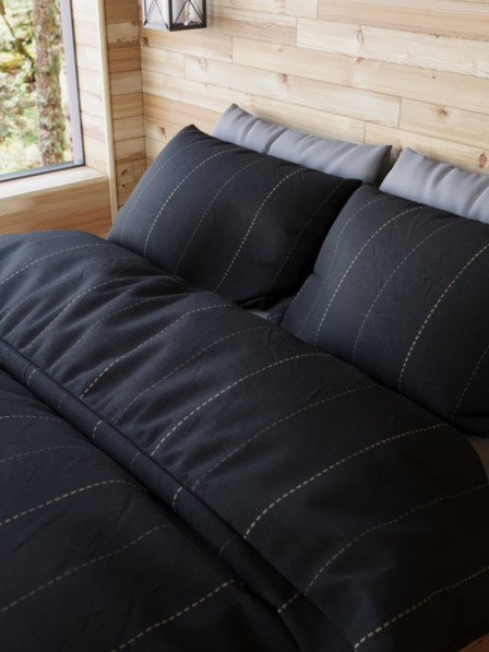 Kvalitex Leinen Viskose WOODY Kollektion 140x200, 70x90cm CHARLES