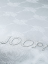 JOOP! 2x 70x90/200x200 Hellgraue, gemusterte Satin-Doppel-Bettwäsche JOOP! Kornblume