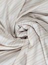 Kvalitex Baumwoll-Spannbettlaken 120x200cm beige gestreift Kvalitex