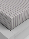 Kvalitex Baumwollspannbetttuch 90x200cm lila gestreift Kvalitex