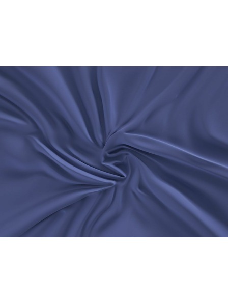 Kvalitex Satin-Spannbettlaken Luxury Collection 200x200cm dunkelblau Kvalitex