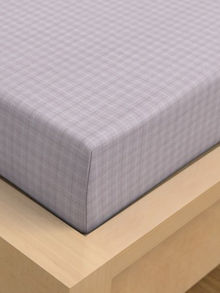 Kvalitex Satinlaken Luxury Collection 100x200cm Káro lila Kvalitex