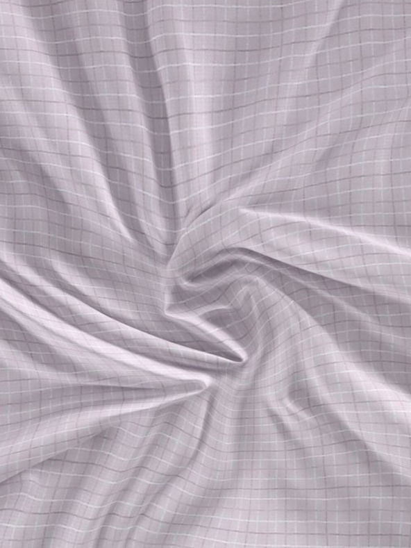 Kvalitex Satinlaken Luxury Collection 220x200cm Káro lila Kvalitex
